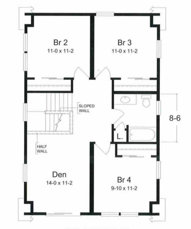 The second floor comprised of 3 bedrooms, a full bathroom and a den area which can also serve as a 5th bedroom, if needed in this shore area home.